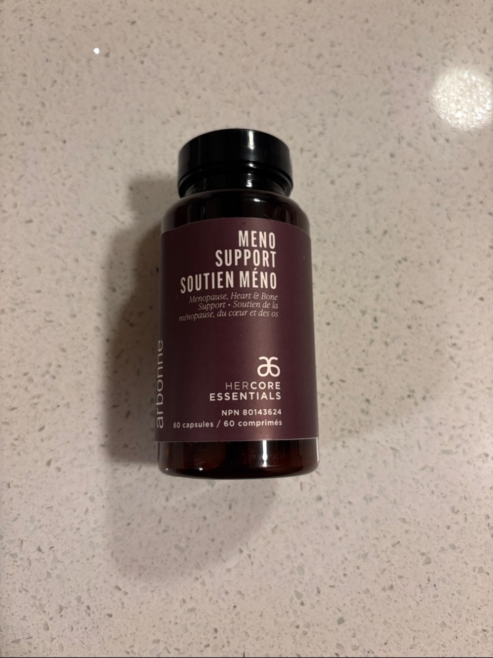 Arbonne HerCore Essentials Meno Support - Plum and Black Label